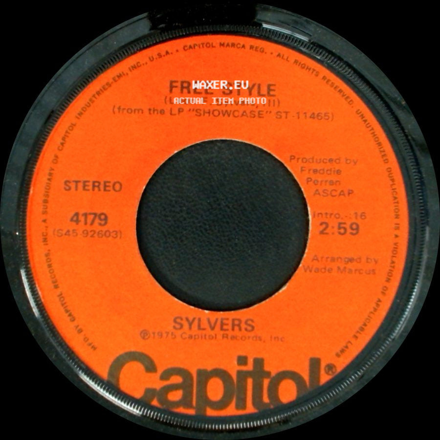 Sylvers - Boogie Fever / Free Style side B
