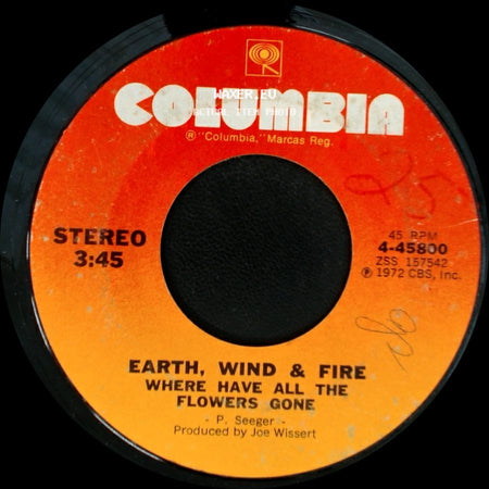 Earth, Wind & Fire - Time Is On Your Side / Where Have All The Flowers Gone side B