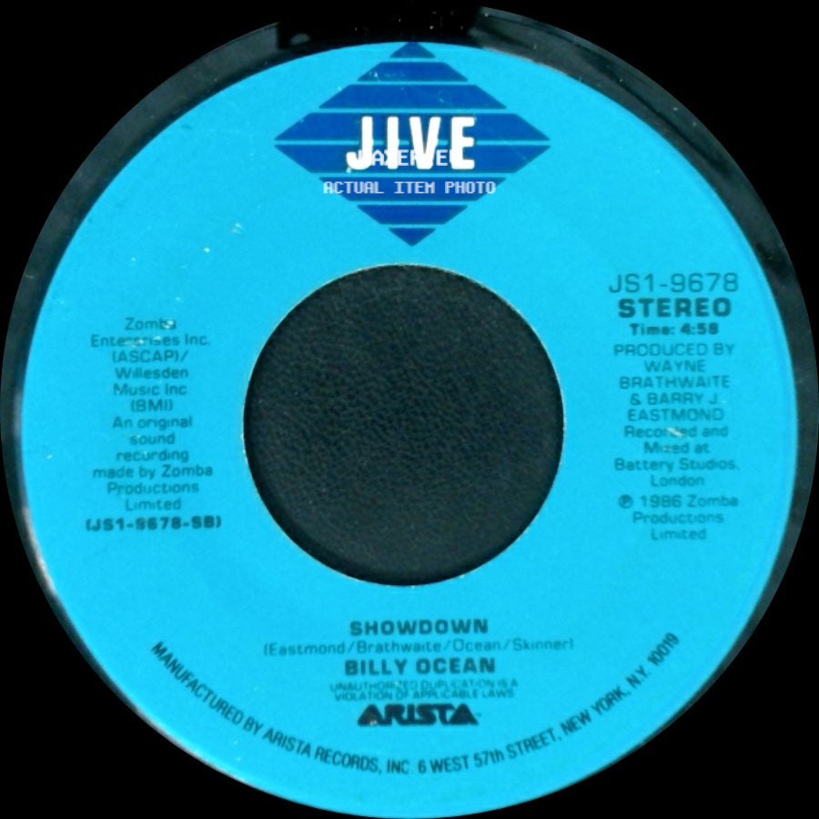 Billy Ocean - Showdown / Get Outta My Dreams, Get Into My Car side A