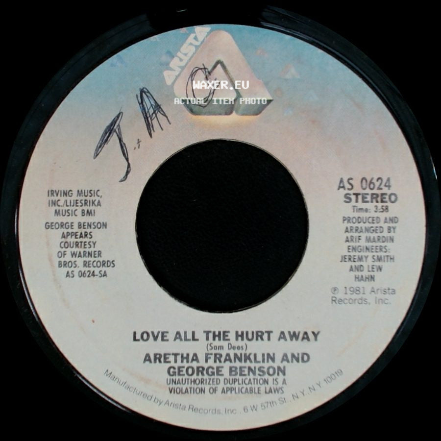 Aretha Franklin And George Benson / Aretha Franklin - Love All The Hurt Away / Whole Lot Of Me side A