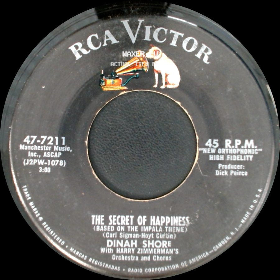 Dinah Shore - It's The Second Time You Meet That Matters / The Secret Of Happiness (Based On The Impala Theme) side B