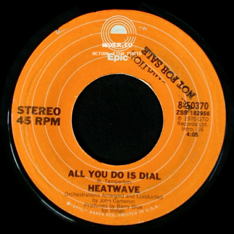 Heatwave - Boogie Nights / All You Do Is Dial side B