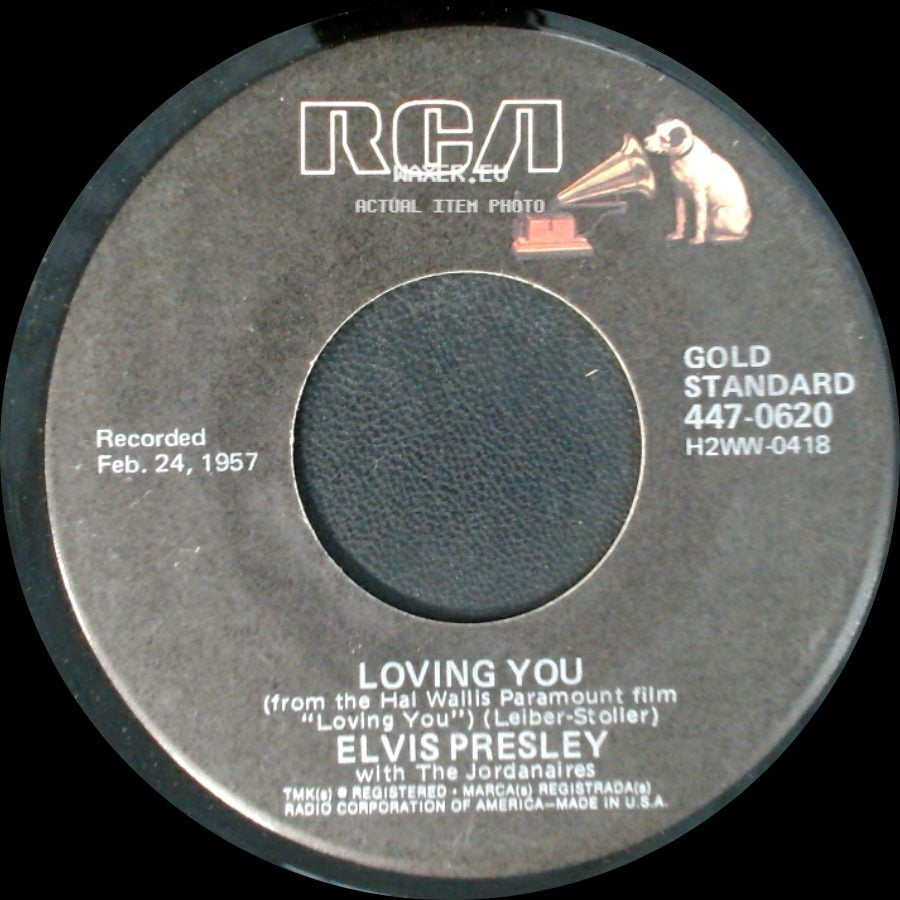 Elvis Presley / Elvis Presley With The Jordanaires - (Let Me Be Your) Teddy Bear / Loving You side B