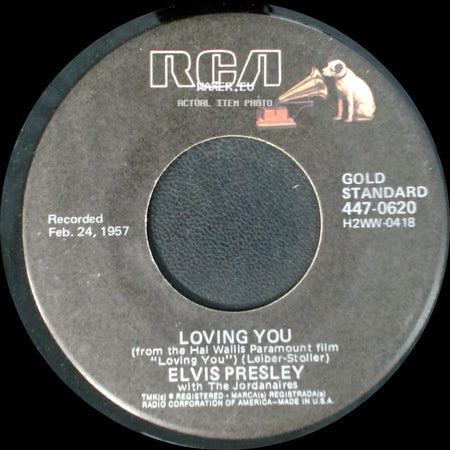 Elvis Presley / Elvis Presley With The Jordanaires - (Let Me Be Your) Teddy Bear / Loving You side B