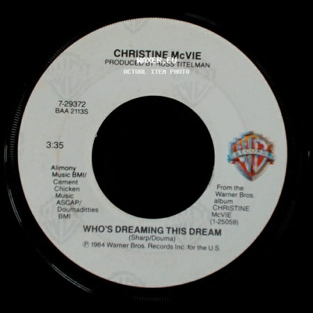 Christine Mcvie - Who's Dreaming This Dream / Got A Hold On Me side A