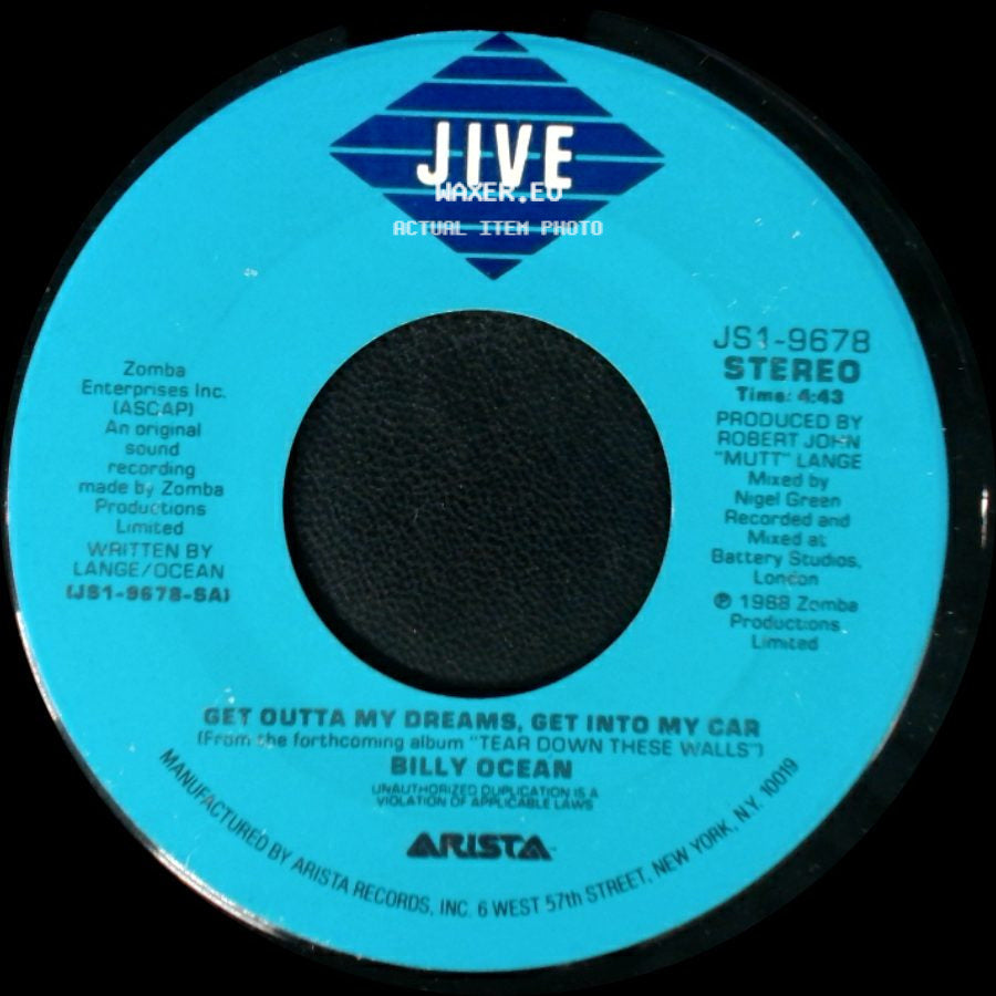 Billy Ocean - Get Outta My Dreams, Get Into My Car / Showdown side A