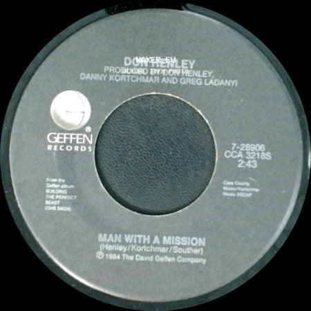 Don Henley - Sunset Grill / Man With A Mission side B