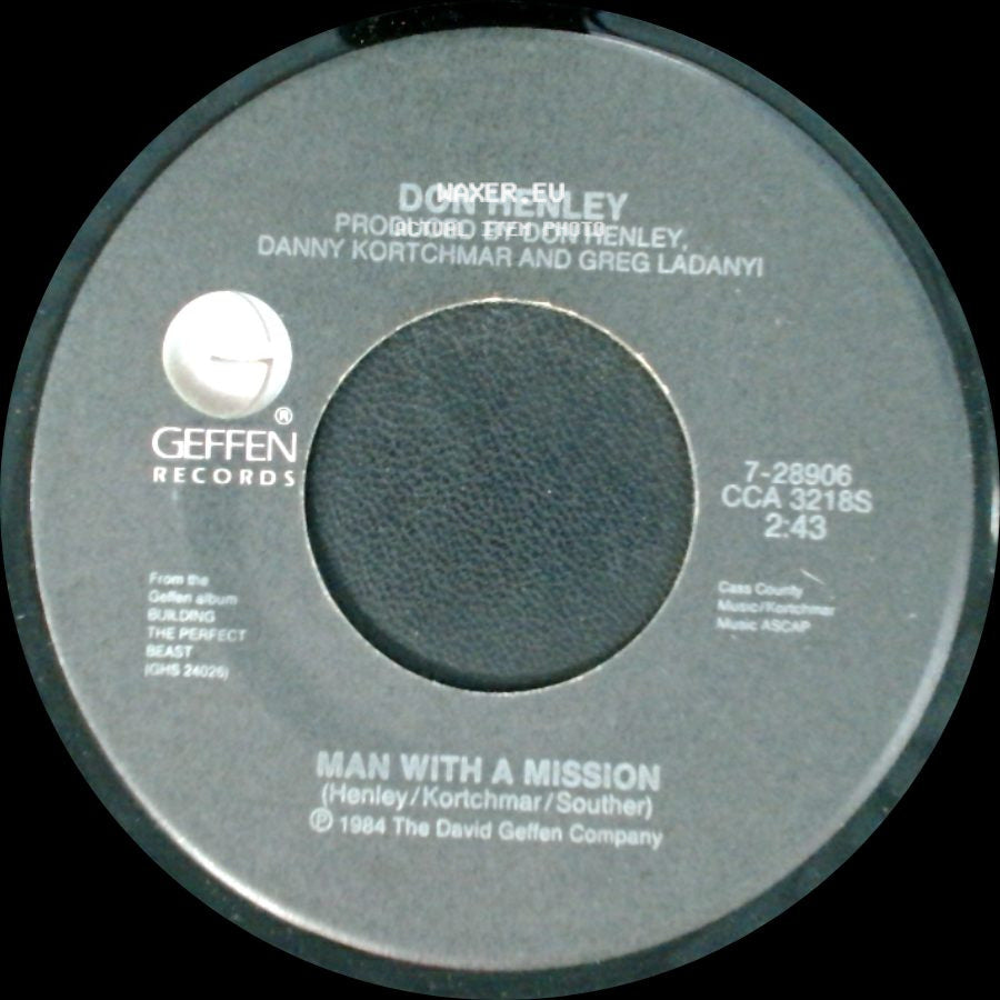 Don Henley - Sunset Grill / Man With A Mission side B