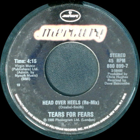 Tears For Fears - When In Love With A Blind Man / Head Over Heels (Re-Mix) side B