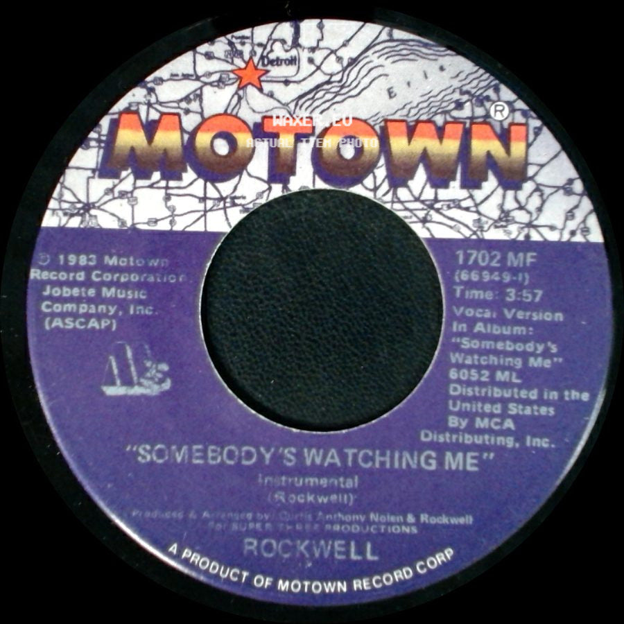 Rockwell - Somebody's Watching Me (Instrumental) / Somebody's Watching Me side A
