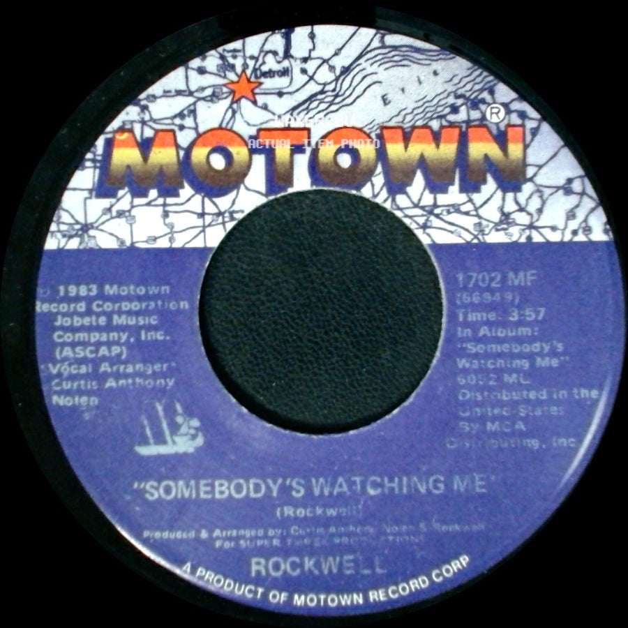 Rockwell - Somebody's Watching Me (Instrumental) / Somebody's Watching Me side B