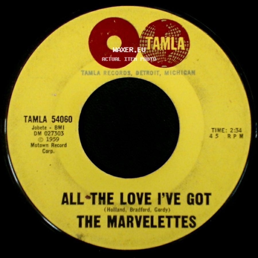 The Marvelettes - All The Love I've Got / Playboy side A