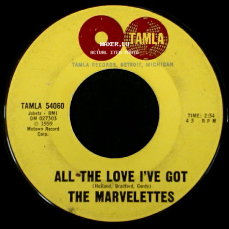 The Marvelettes - All The Love I've Got / Playboy side A