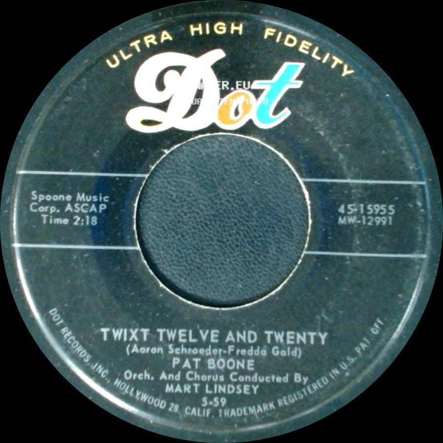 Pat Boone - Twixt Twelve And Twenty / Rock-Boll-Weevil side A