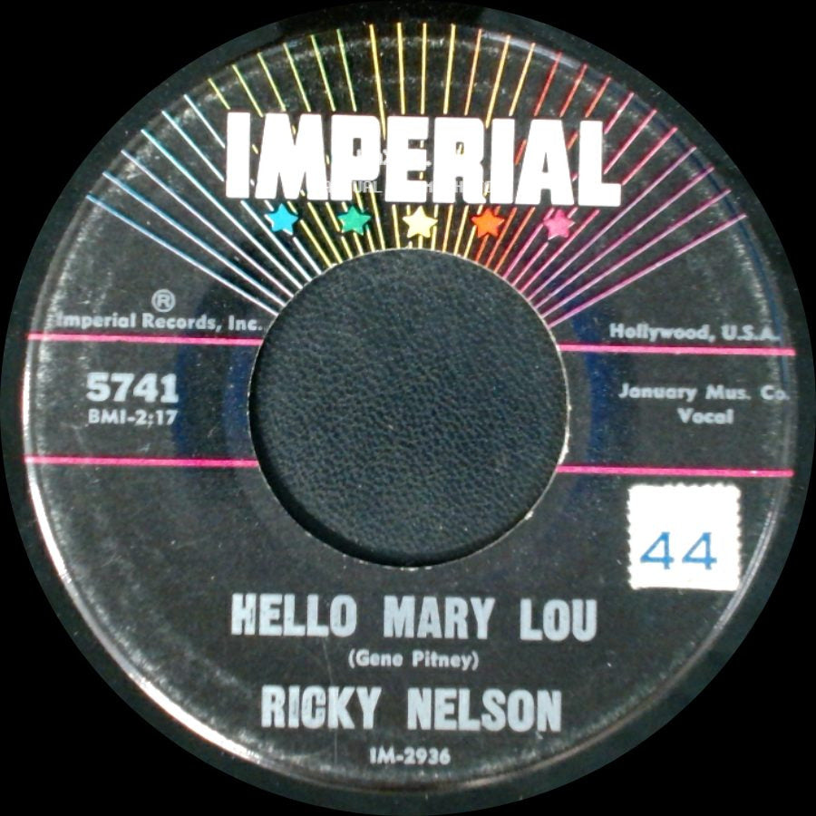 Ricky Nelson - Travelin' Man / Hello Mary Lou side B