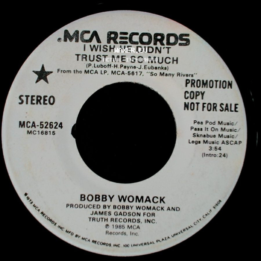 Bobby Womack - I Wish He Didn't Trust Me So Much / I Wish He Didn't Trust Me So Much side A