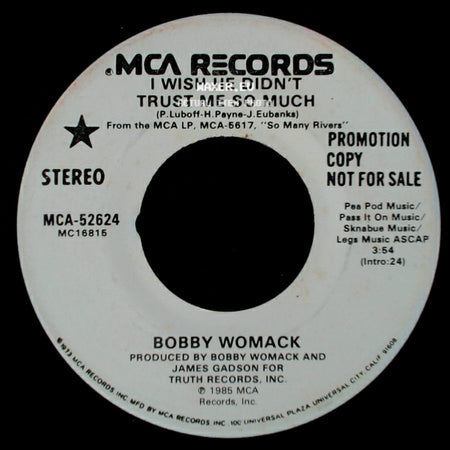 Bobby Womack - I Wish He Didn't Trust Me So Much / I Wish He Didn't Trust Me So Much side B