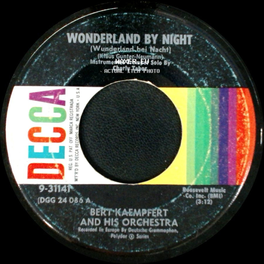 Bert Kaempfert And His Orchestra - Wonderland By Night / Dreaming The Blues side A