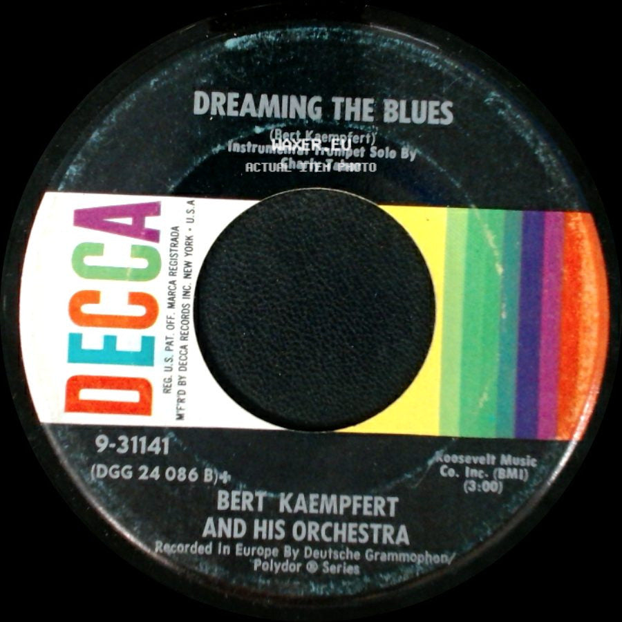 Bert Kaempfert And His Orchestra - Wonderland By Night / Dreaming The Blues side B