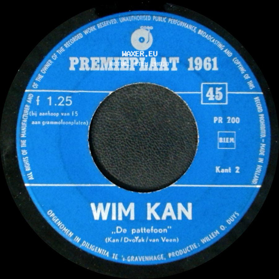 Toon Hermans / Wim Kan - "De Slinger Van De Koffergrammofoon" / De Pattefoon side B