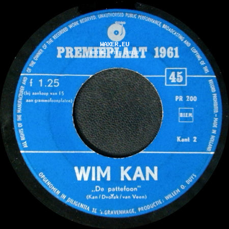 Toon Hermans / Wim Kan - "De Slinger Van De Koffergrammofoon" / De Pattefoon side B