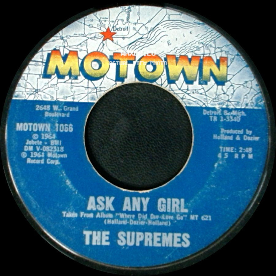 The Supremes - Baby Love / Ask Any Girl side B