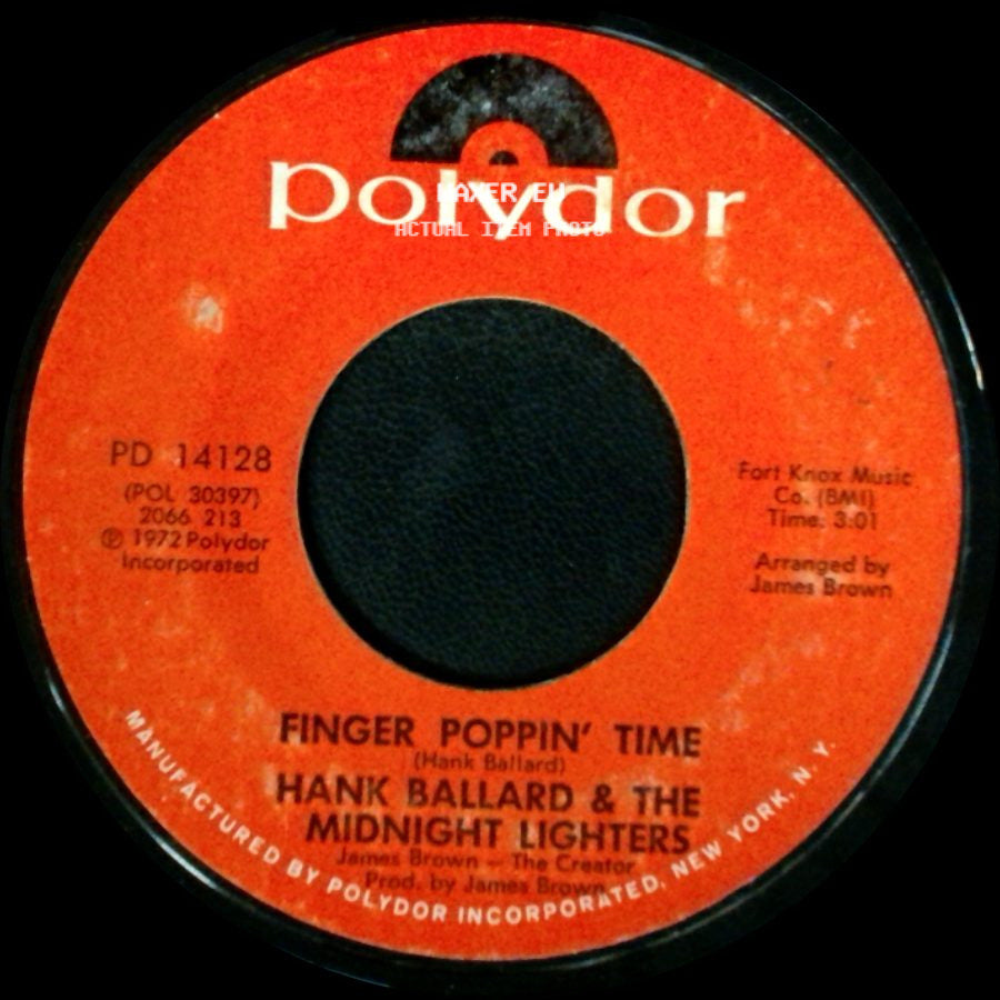 Hank Ballard & The Midnight Lighters - Finger Poppin' Time / From The Love Side side A
