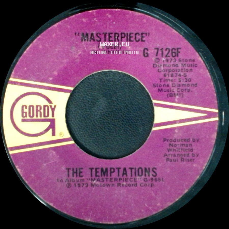 The Temptations - Masterpiece / Masterpiece (Instrumental) side A