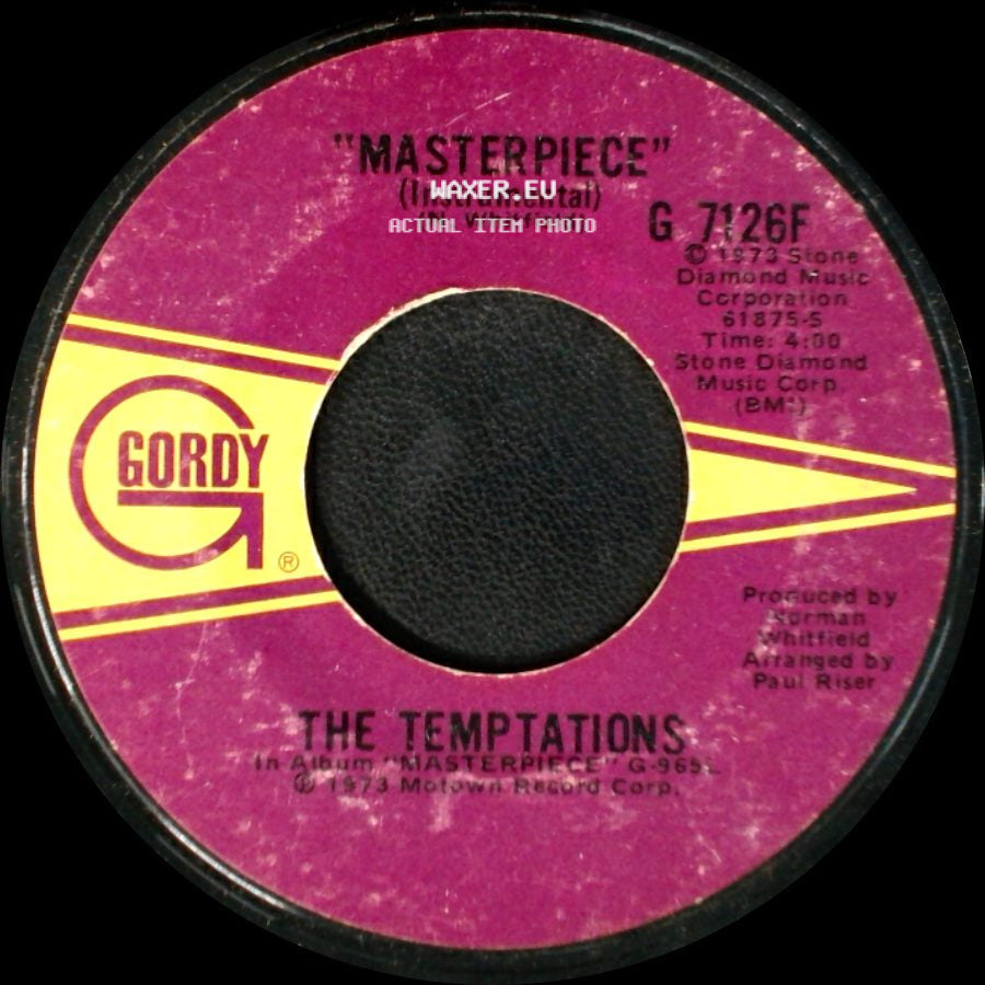 The Temptations - Masterpiece / Masterpiece (Instrumental) side B
