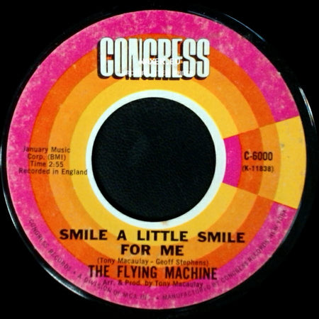 The Flying Machine - Maybe We've Been Loving Too Long / Smile A Little Smile For Me side B