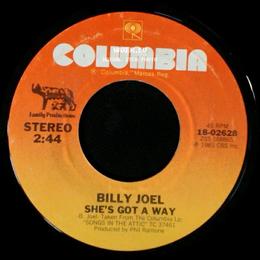Billy Joel - The Ballad Of Billy The Kid / She's Got A Way side B