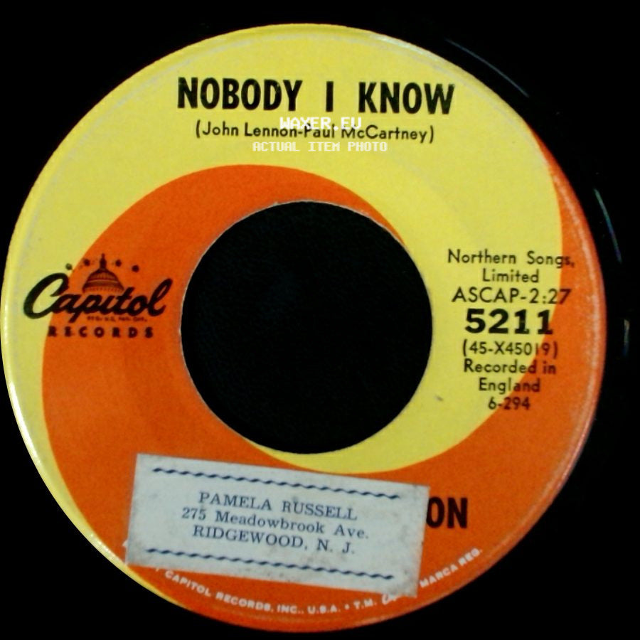 Peter And Gordon - Nobody I Know / You Don't Have To Tell Me side A