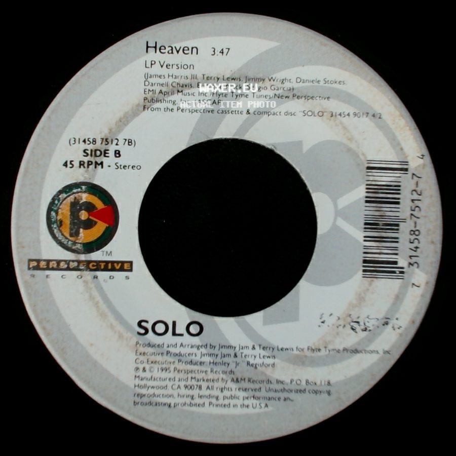 Solo - Where Do U Want Me To Put It / Heaven side B