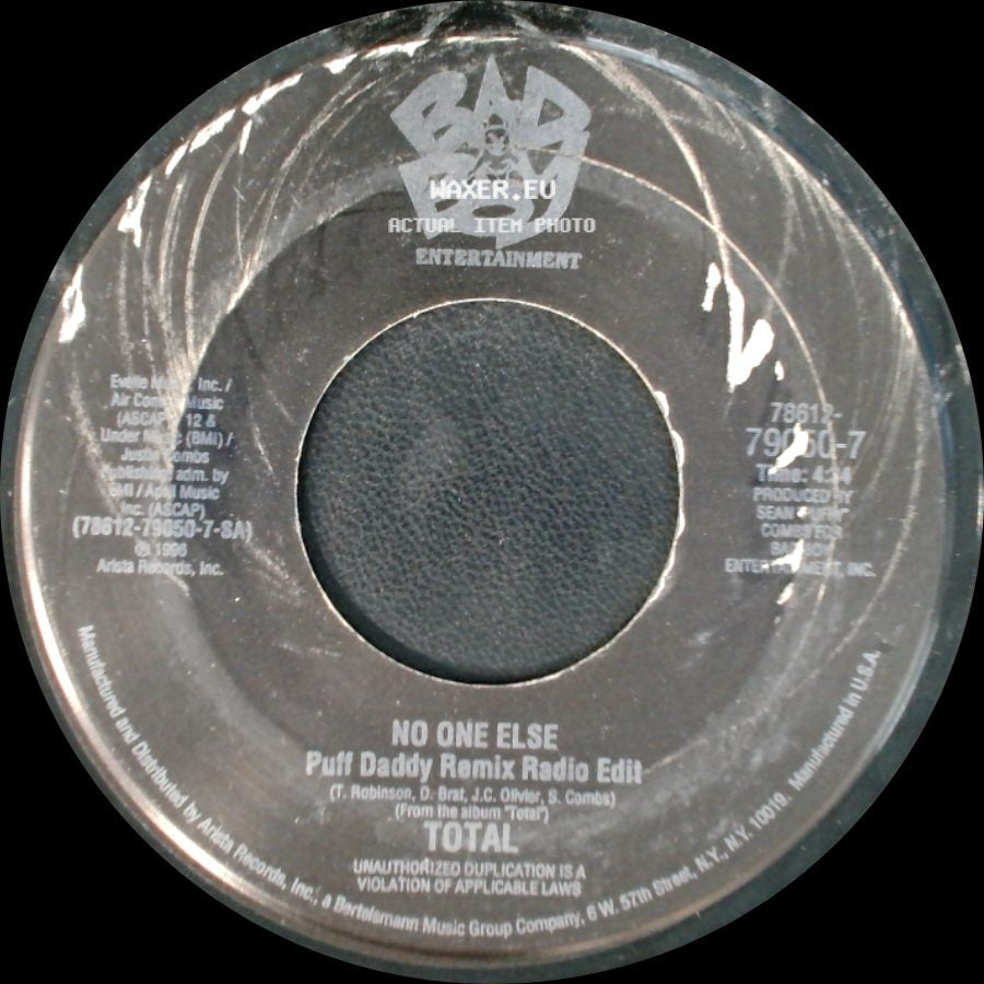 Total - Can't You See (Featuring The Notorious B.I.G.) / No One Else Puff Daddy Remix Radio Edit side B