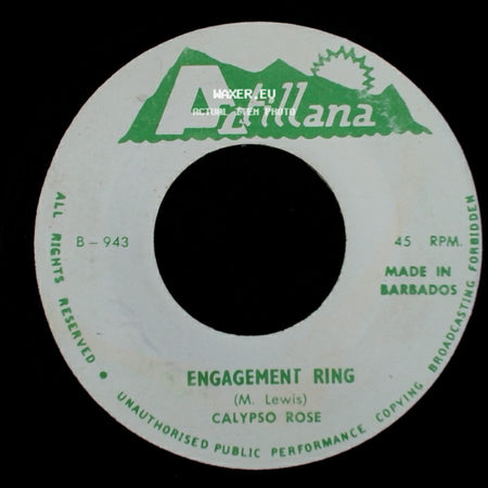 Calypso Rose - Rosie You Making Ah Baby / Engagement Ring side B