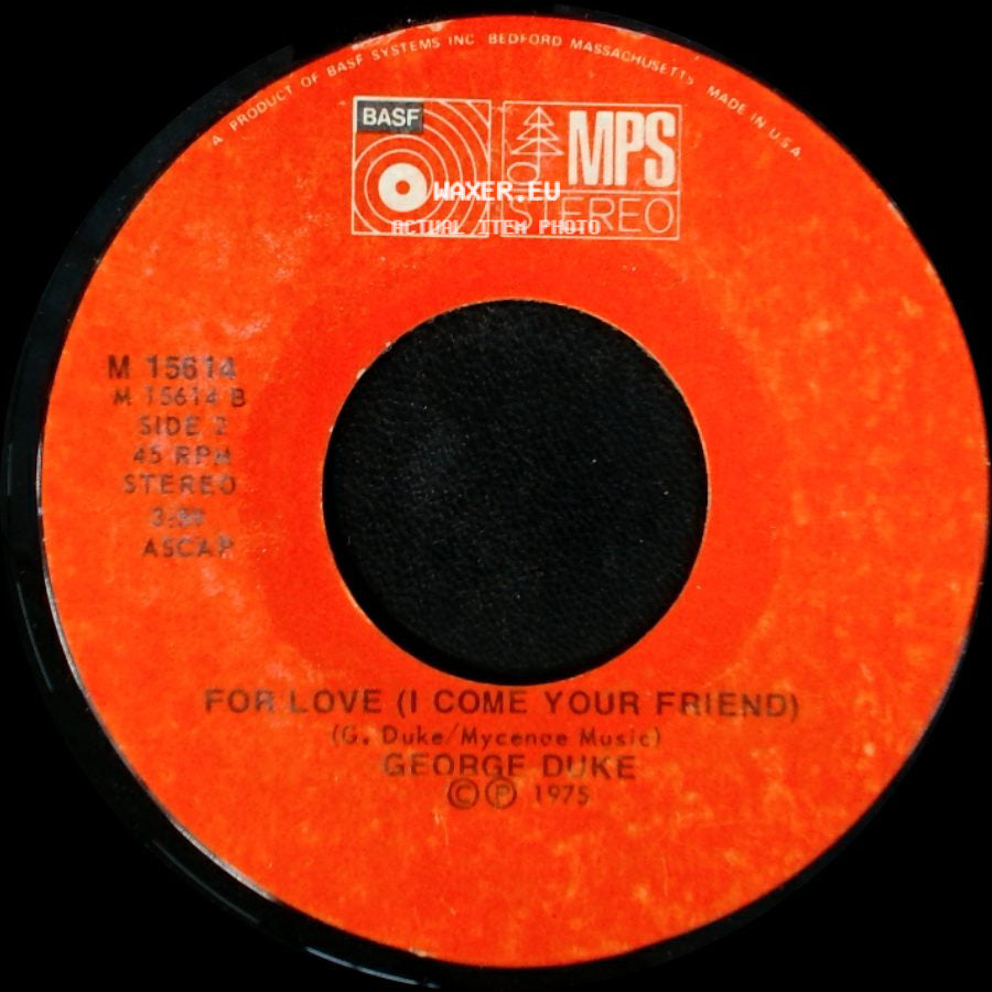 George Duke - Fools / For Love (I Come Your Friend) side B