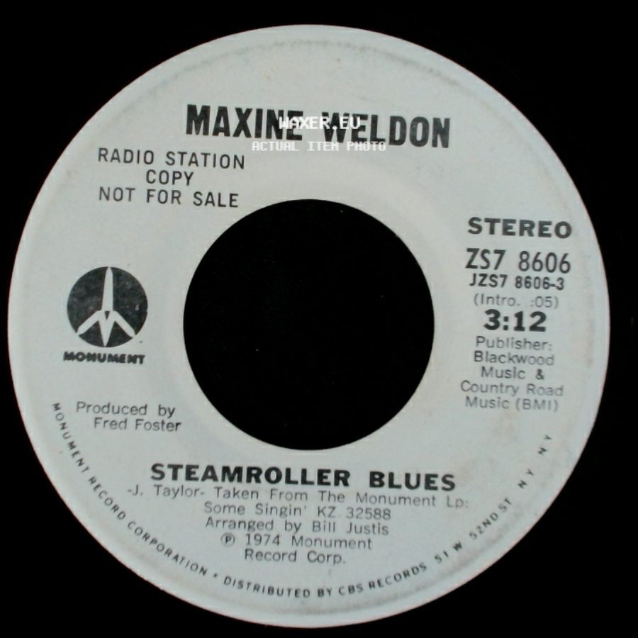 Maxine Weldon - Looking For The Answer / Steamroller Blues side B