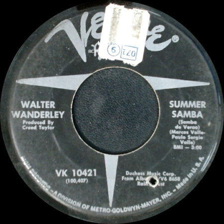 Walter Wanderley - Call Me / Summer Samba side B