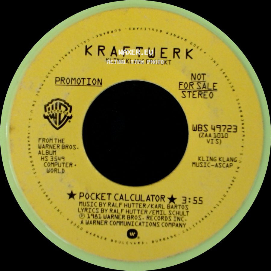 Kraftwerk - Pocket Calculator / Dentaku side A