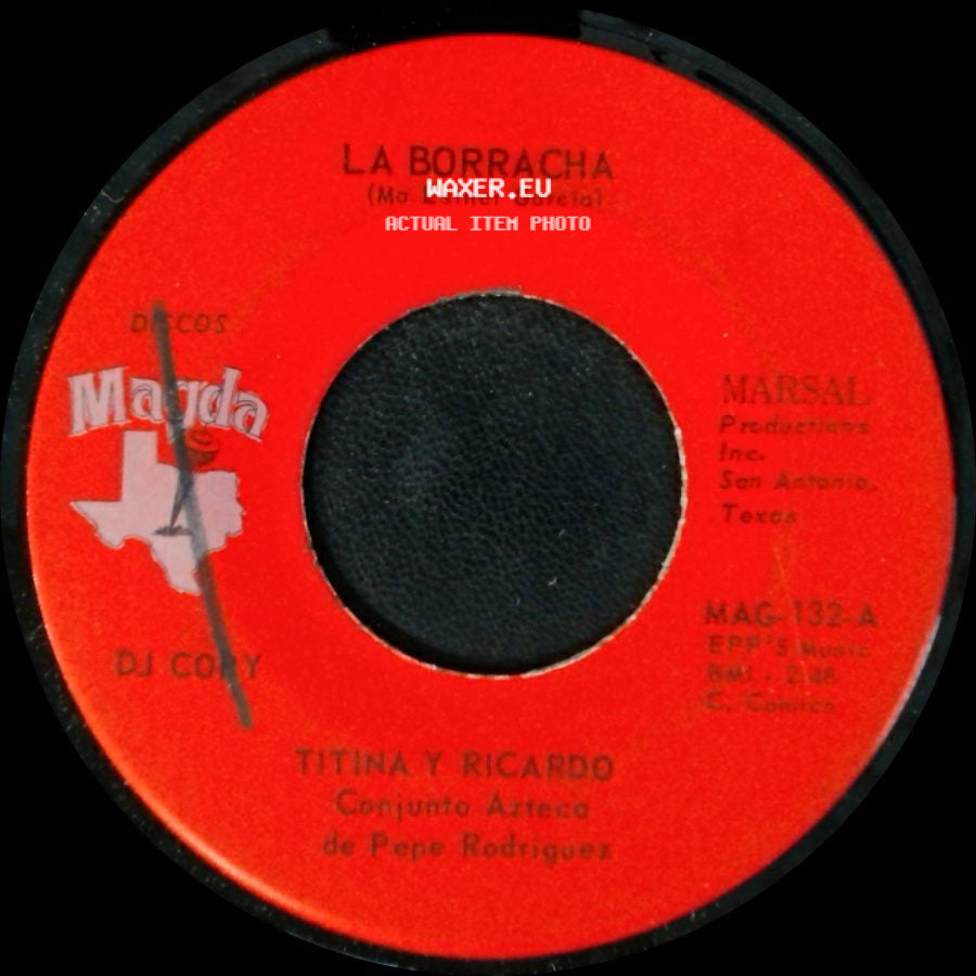 Titina Y Ricardo / Titina Y Ricardo Conjunto Azteca De Pepe Rodriguez - Esta Puñalada / La Borracha side B