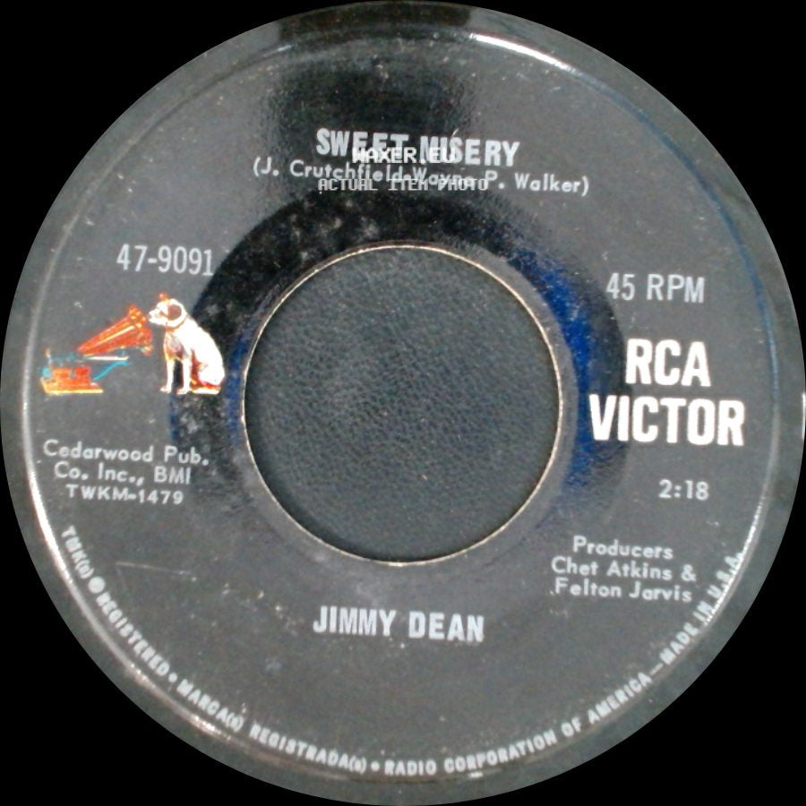 Jimmy Dean - When Somebody Mentions Your Name / Sweet Misery side B