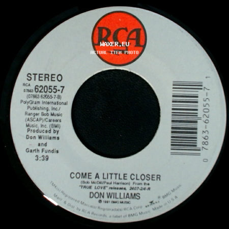 Don Williams - Come A Little Closer / Donald And June side A