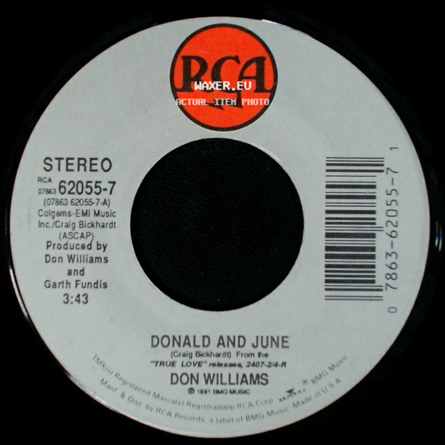 Don Williams - Come A Little Closer / Donald And June side B