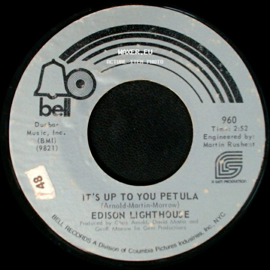 Edison Lighthouse - Let's Make It Up / It's Up To You Petula side B