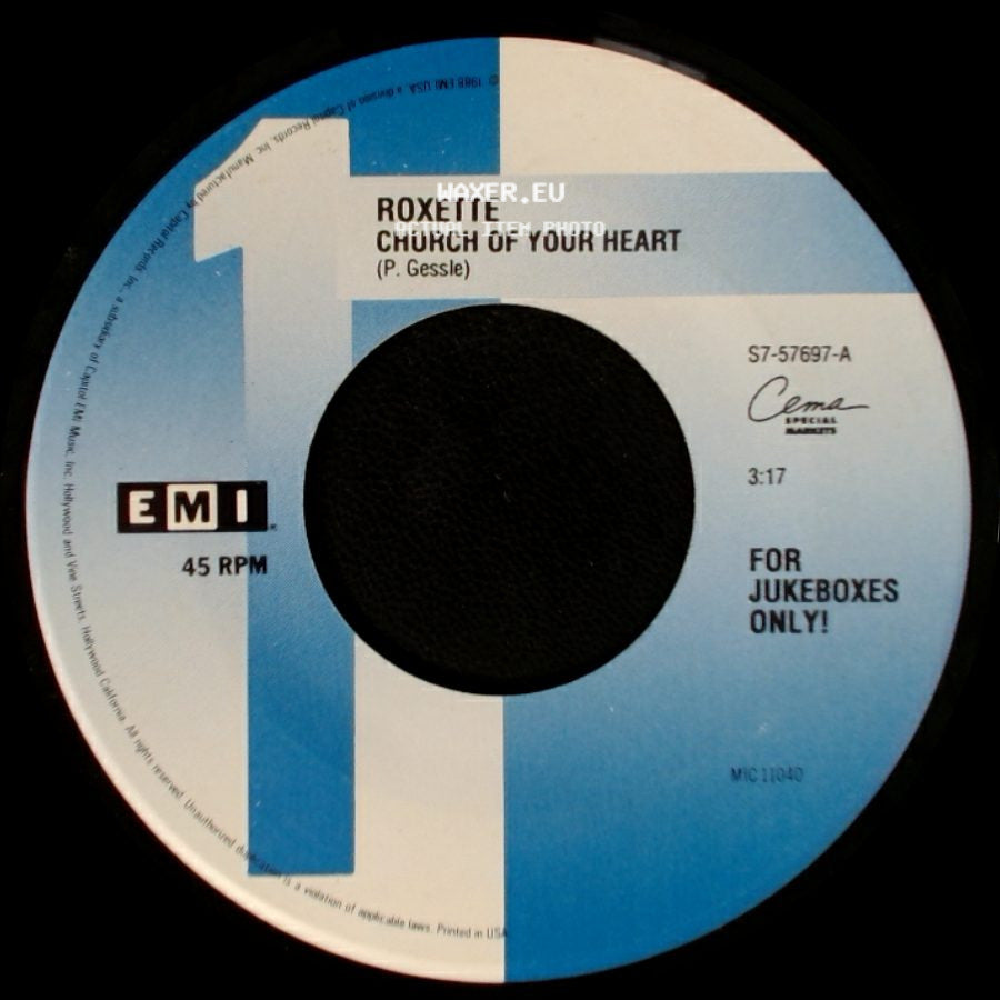 Roxette - I Call Your Name / Church Of Your Heart side B