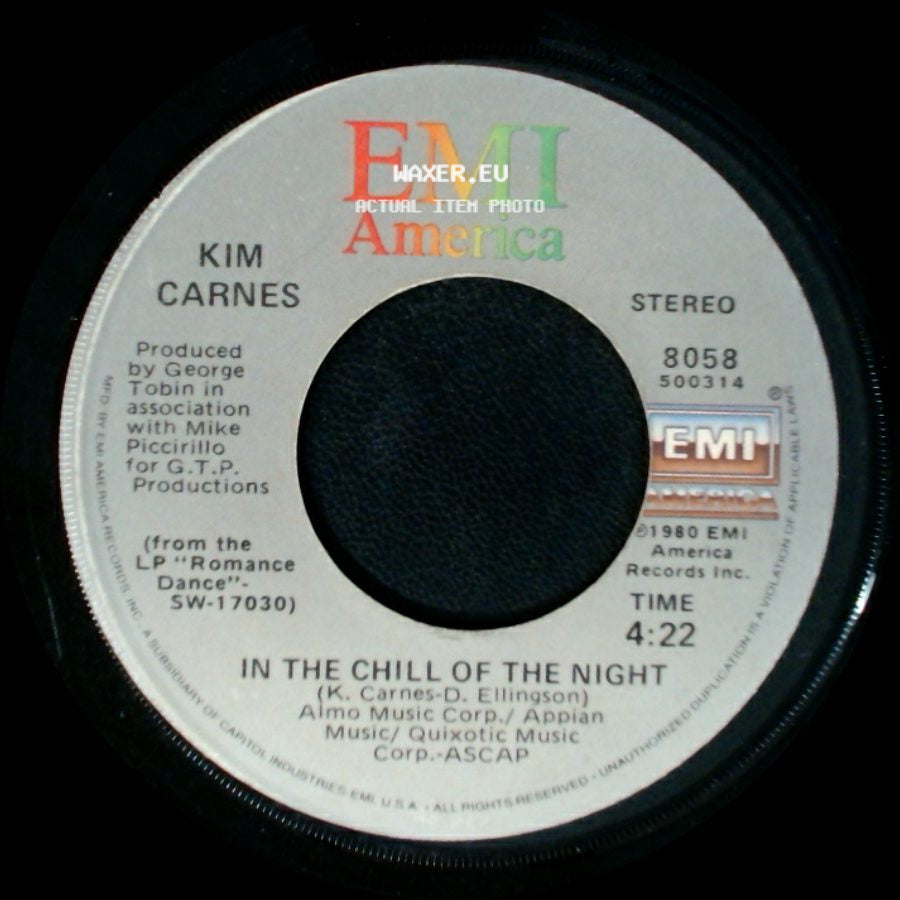 Kim Carnes - In The Chill Of The Night / Cry Like A Baby side A