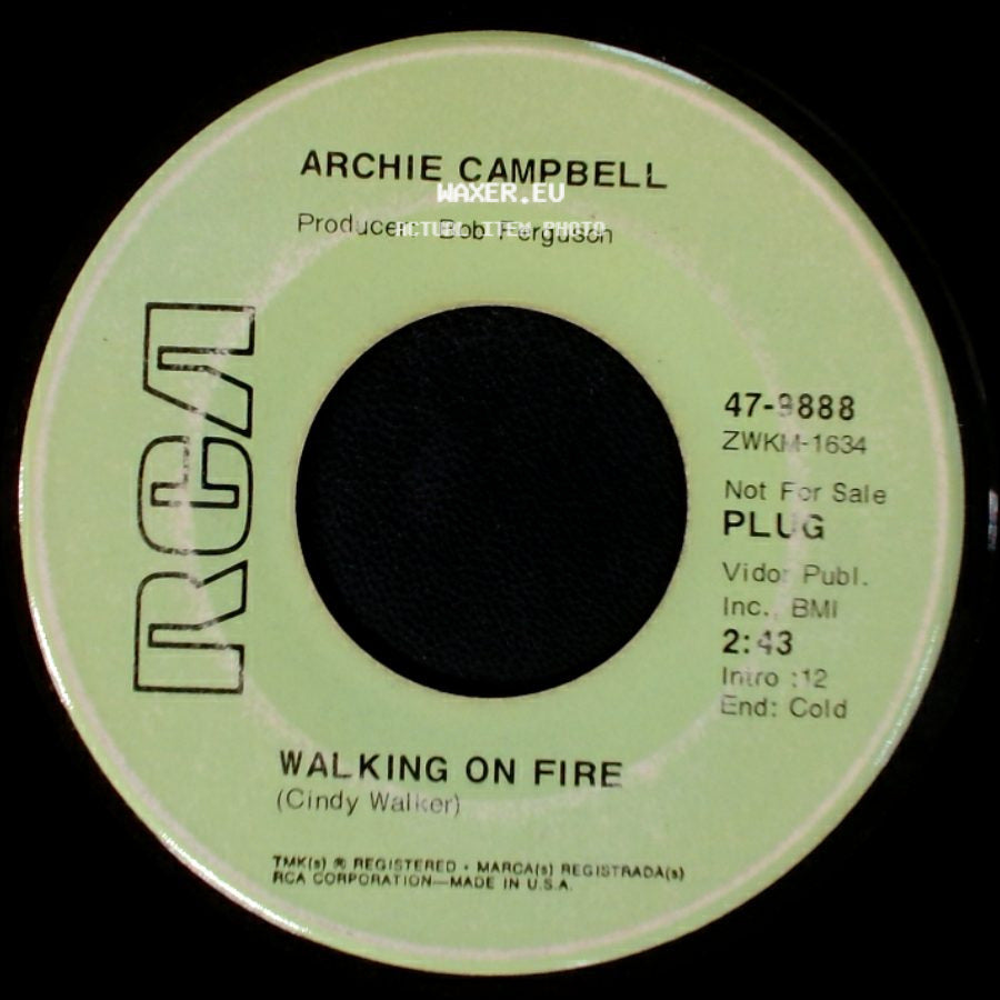 Archie Campbell - As The Twig Is Bent / Walking On Fire side B