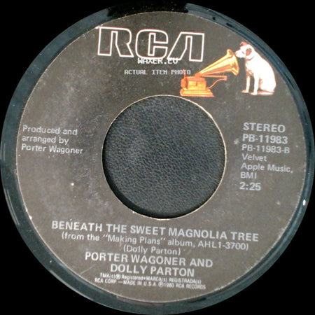 Porter Wagoner And Dolly Parton - Making Plans / Beneath The Sweet Magnolia Tree side B