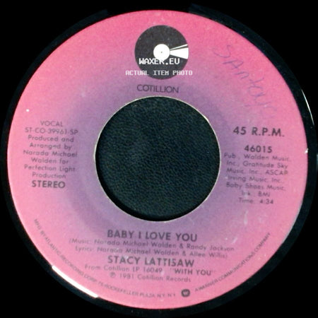 Stacy Lattisaw - Love On A Two Way Street / Baby I Love You side B