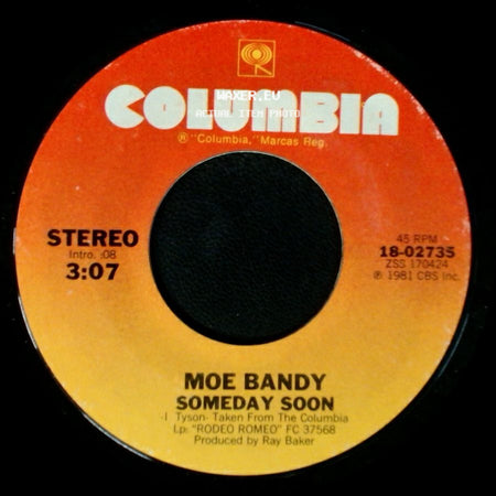 Moe Bandy - Someday Soon / She's Playin' Hard To Forget side A